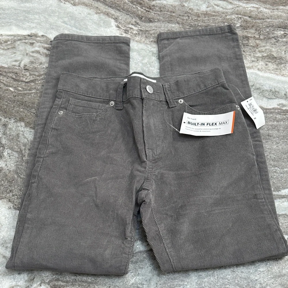 NWT Old Navy Karate Slim Corduroy Pants Gray Size 10